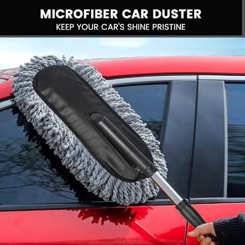All Extreme Microfiber Car Duster Brush | Extendable Handle, Scratch-Free Cleaning