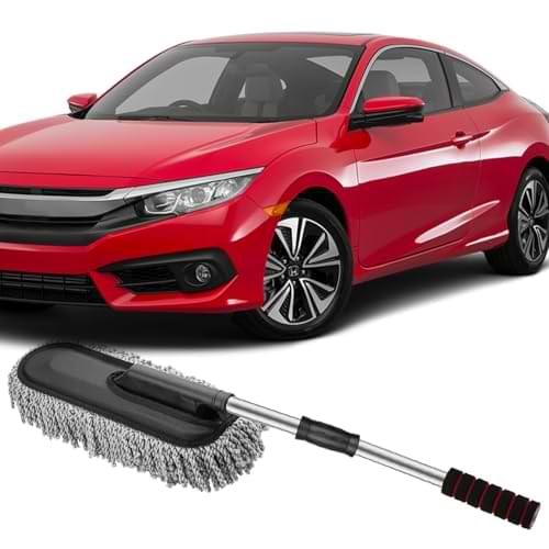 All Extreme Microfiber Car Duster Brush | Extendable Handle, Scratch-Free Cleaning
