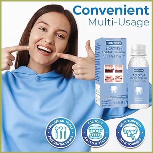 Temporary Tooth Repair Kit – Moldable Teeth Gap & Broken Tooth Fix